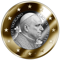 Vaticano, 1 Euro Papa Leone XIV 2025