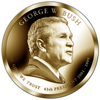 George Bush One US Dollar Presidential serie