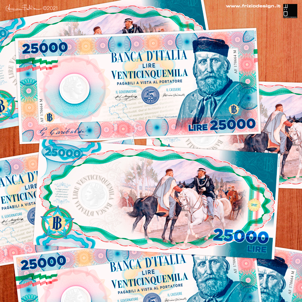 25.000 Lire Banca d'Italia