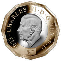 One Pound Charles III King 2022