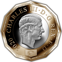 One Pound dodecagonal Charles III