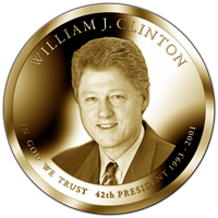 Bill Clinton One US Dollar Presidential serie