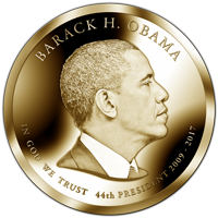 Barack Obama One US Dollar Presidential serie