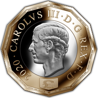 One Pound dodecagonal Charles III
