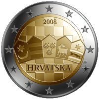 Croatia Euro pattern